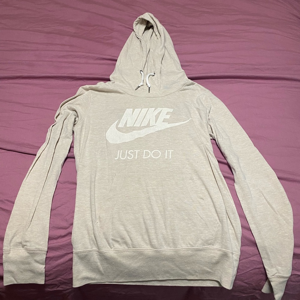 Nike beige hoodie